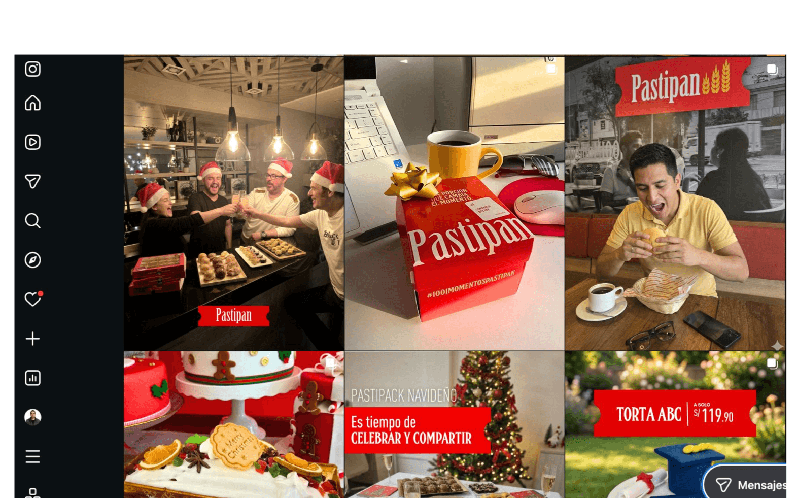 Selección de contenidos de la campaña Newstalgia de Pastipan.